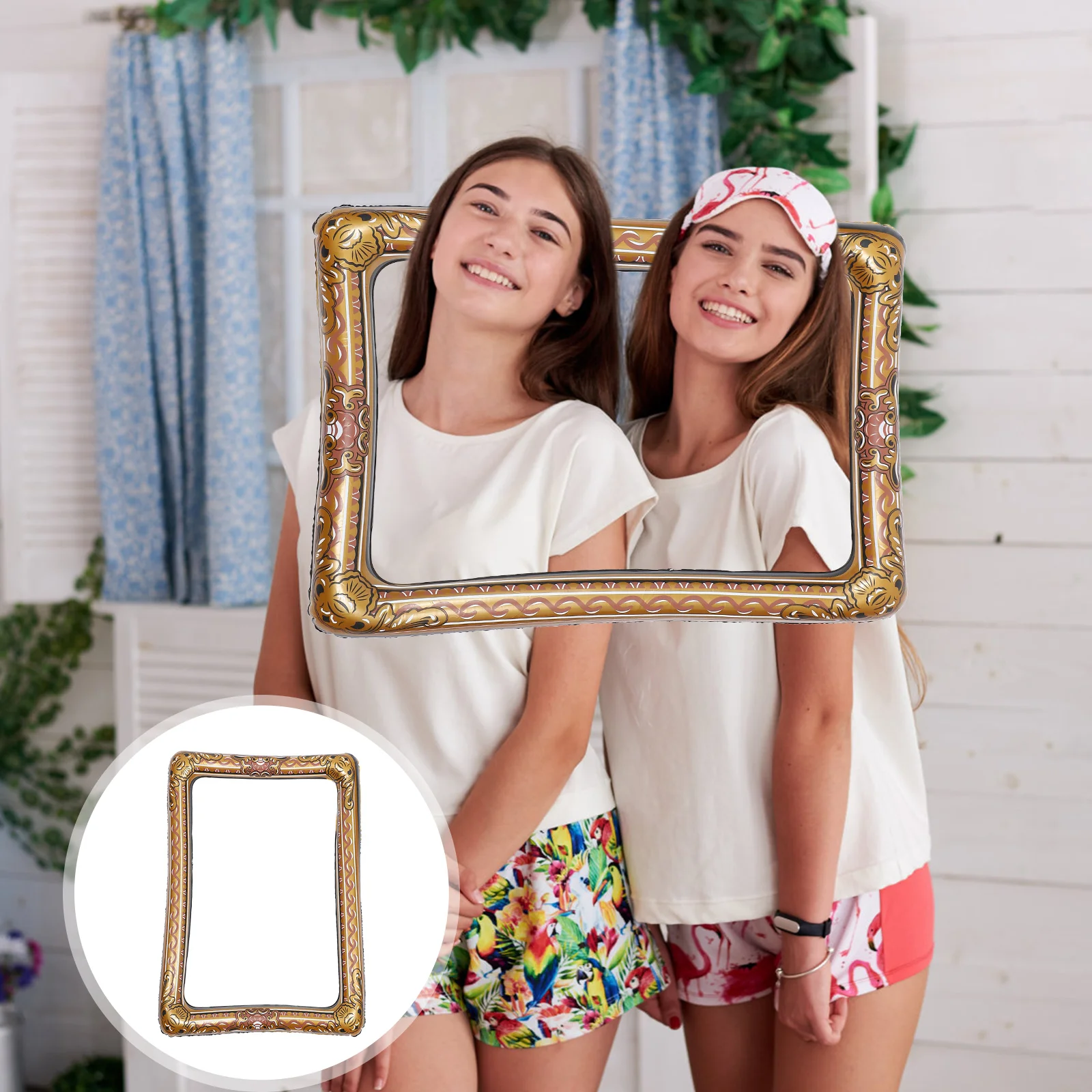 

1Pc Inflatable Frame Beautiful Selfie Picture Frame Chic Photo Booth Prop Inflatable Photo Frame Inflatable Picture Frame