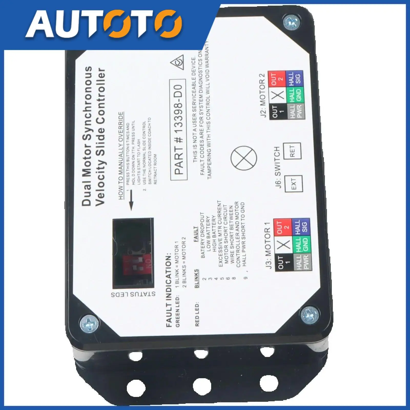 

1 шт. 13398-D0 синхронный контроллер скорости с двумя двигателями V-Sync II для Lippert RV 2015-2023