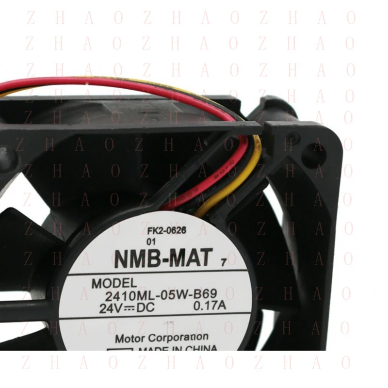 L+5pcs for NMB 2410ML-05W-B69 DC 24V 0.17A 3pin 60*60*25mm Inverter Cooling Fan