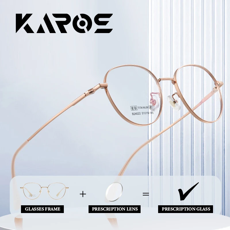 

KAROS High Quality Pure Titanium Prescription Glasses for Men and Women with Multifocal Progressive Lenses and UV Protection