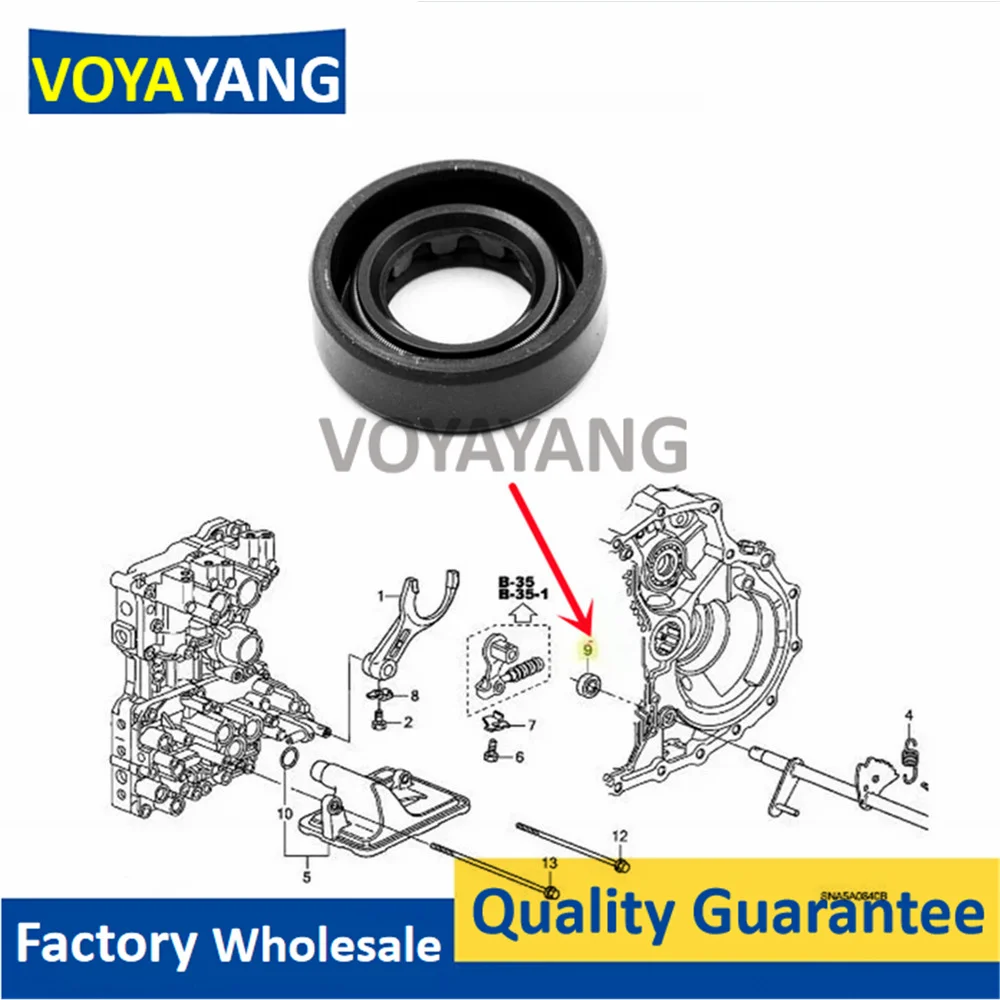 91209-612-003 For Honda Odyssey Accord Fit Civic CR-V Pilot Element Shift Lever Oil Seal 12*22*7 Skeleton 91209612003
