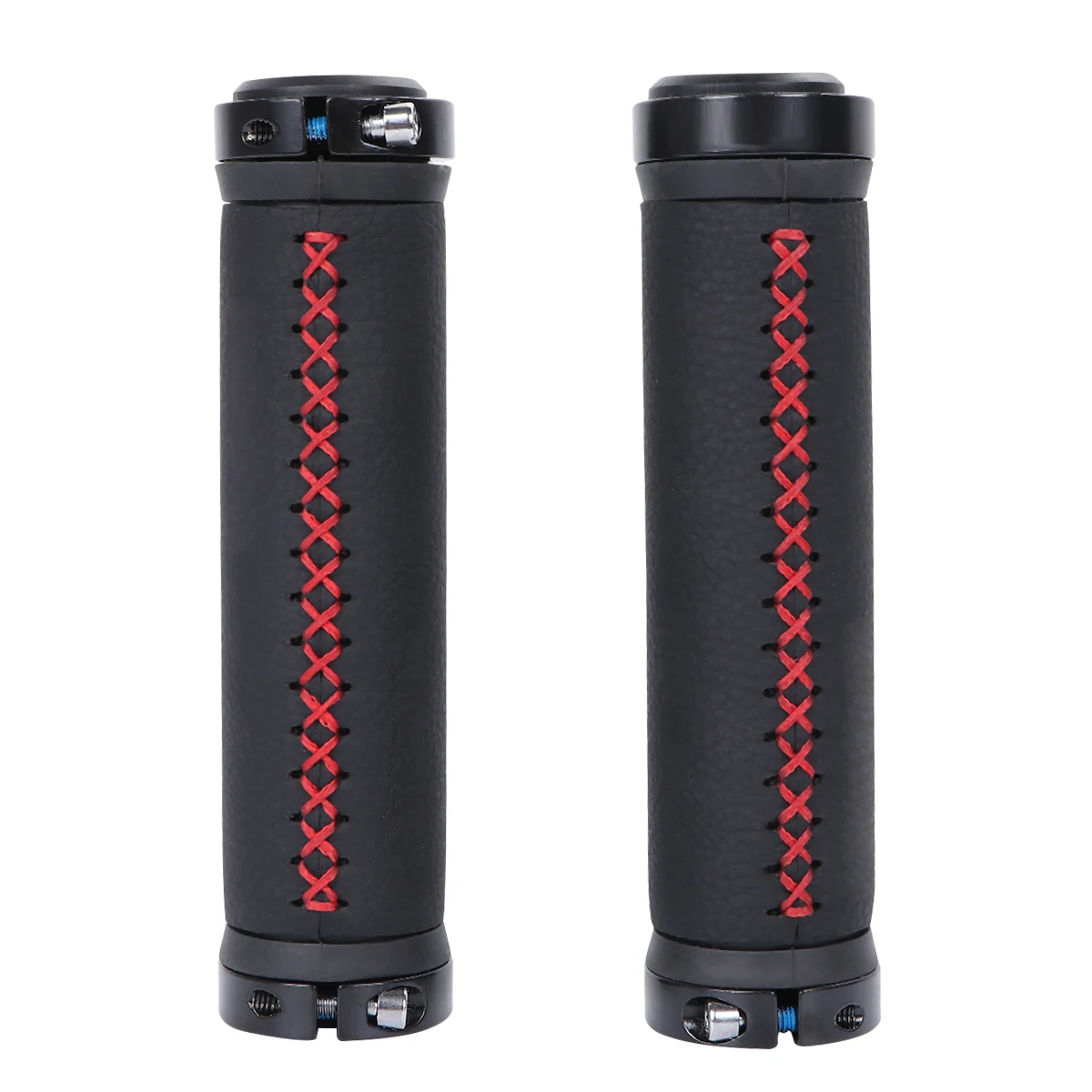 

1 Pair Round Lockable Handlebar Grips Ergonomic Anti-Slip Cycling Grip Cover For Mountain Bike Road Bike Rainy Weather Wear