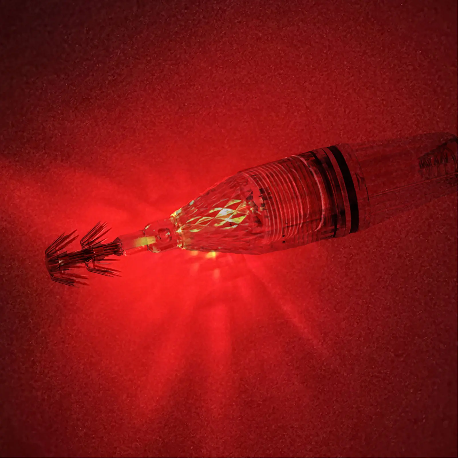 

Cephalopod Bait Luminous Squid Jig Saltwater Fishing Multi-color Light Umbrella-shaped Hook Wide Baits Battery Operated
