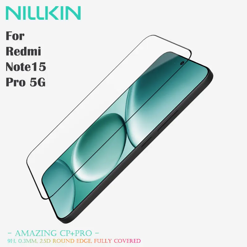 Для Xiaomi Redmi Note 15 Pro 5G, закаленное стекло NILLKIN CP+PRO, твердость 9H 0,33 мм, наномасляное покрытие, установка без пузырьков Для Xiaomi Redmi Note 15 Pro 5G, закаленное стекло NILLKIN CP+PRO, твердость 9H 0,33 мм, наномасляное покрытие, установка без пузырьков