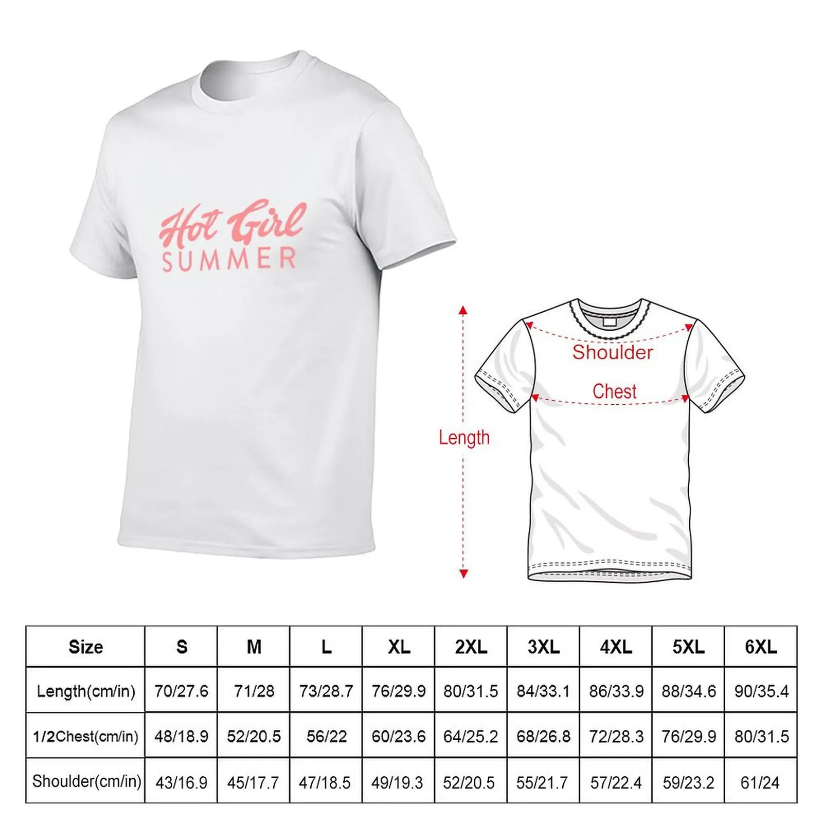 Hot Girl Summer T-shirt hippie clothes tops oversized anime clothes fruit of the loom mens t shirts