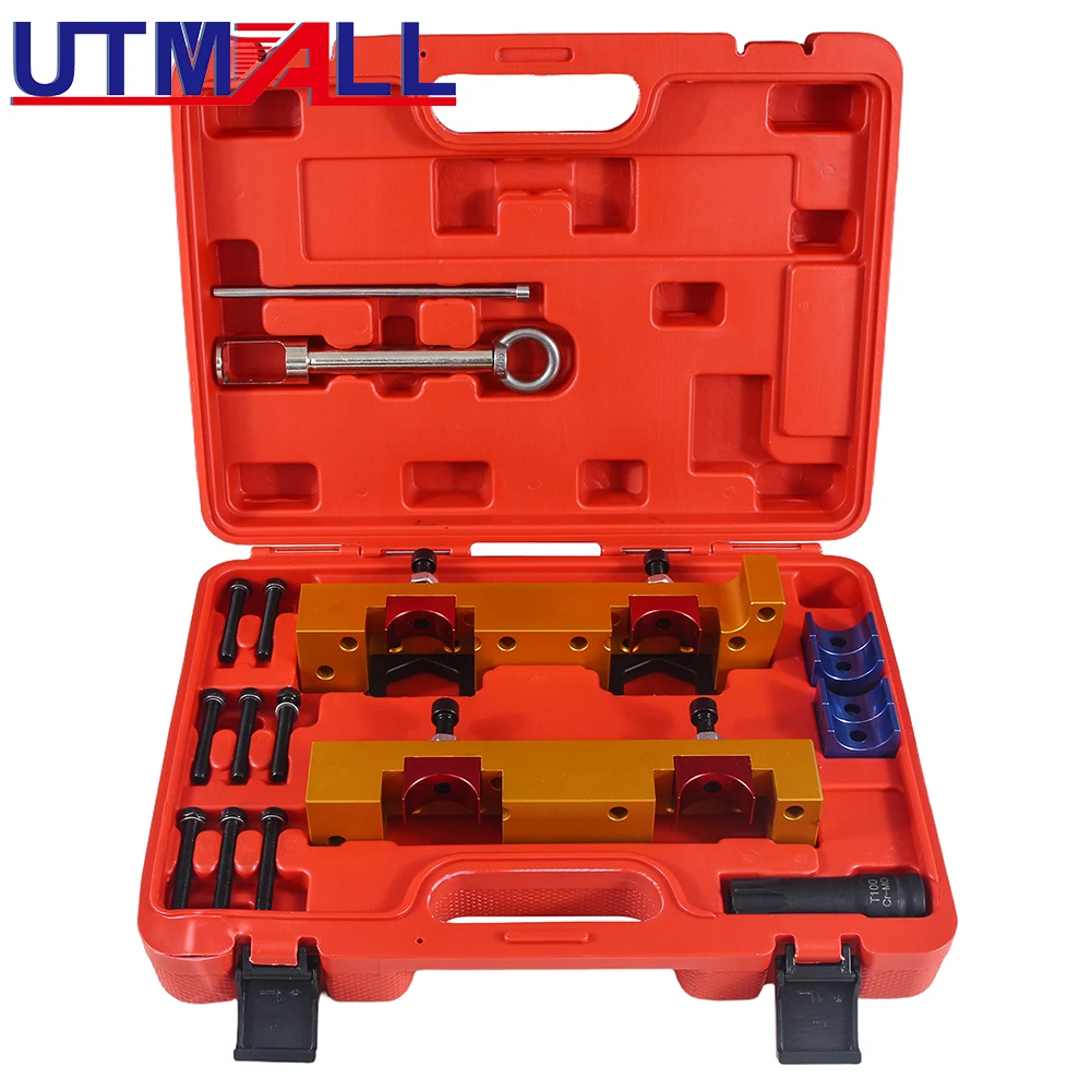 

Engine Timing Tool Kit with Fuel Injector Remover Installer Tool for Mercedes Benz M133 M264 M270 M274 Locking Alignment Timing