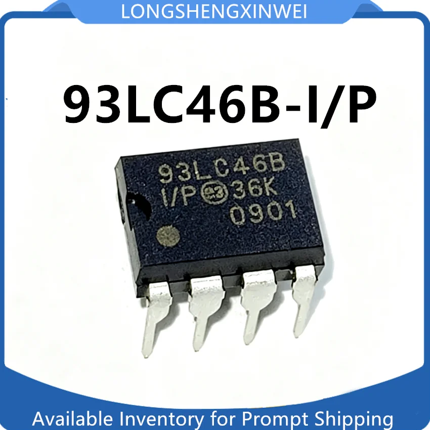 1PCS 93LC46B-I/P 93LC46B New Direct Insertion DIP-8 Original Memory Chip in Stock
