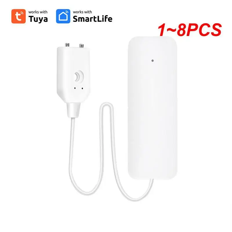 1 ~ 8PCS Tuya WiFi/Waterlekkage Alarm Smart Waterlek Sensor Detector Flood Alert Overloop Beveiliging alarmsysteem Smart