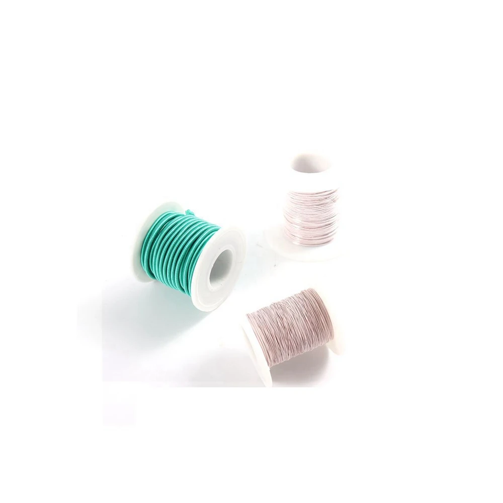 0.05mm x 50 80 100 170 1500 2500 Strands Litz Copper Wire Mine Antenna Multi Core Shares Polyester Silk Yarn Braided Cable 0.05