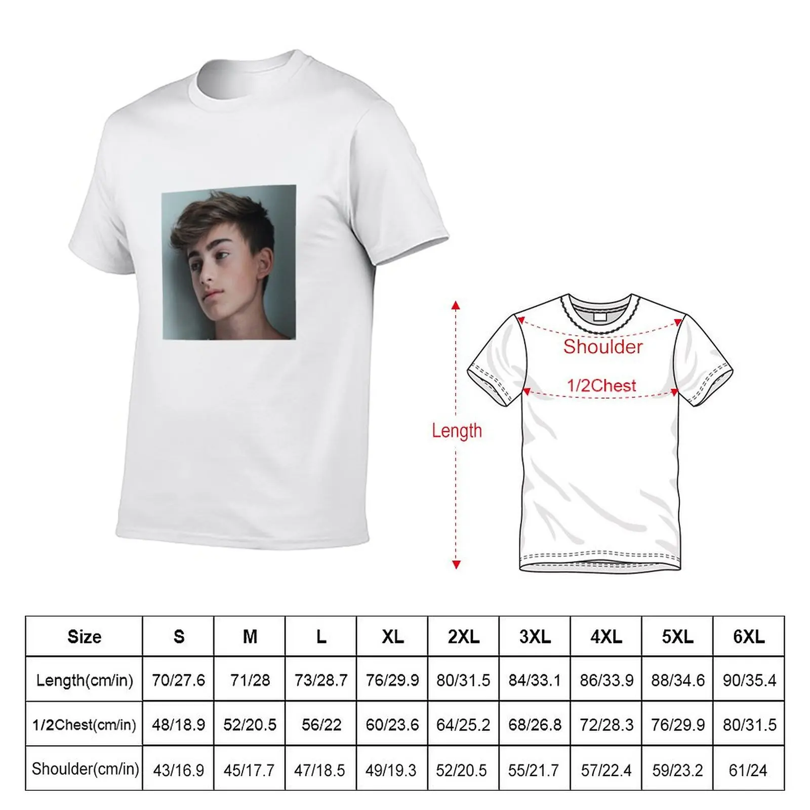 Johnny Orlando Serious Face Tee T-Shirt Plus Size Gym Sports T-Shirt