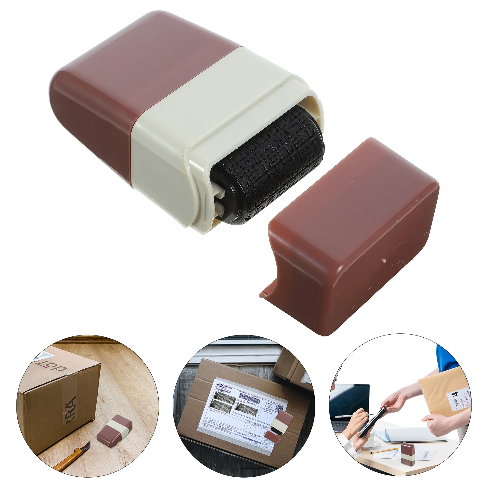Privacy Smear Seal Convenient Roller Stamp Multi-function Walker Express Bill Home Accessory Plastic Confidential Stamps for