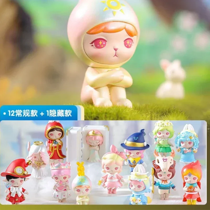 

POP MART Bunny Magic World Series Сюрприз слепая коробка оригинальная мультяшная модель фигурка тайна коллекция подарок для девочек