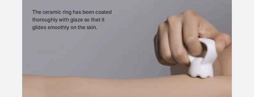 Ergonomisches Vielseitiges Handgehaltenes Gua Sha Board für Gesicht und Körper Keramisches Gua Sha Massage-Werkzeug zur Entspannung Schönheits-Massagegerät – Detail 3