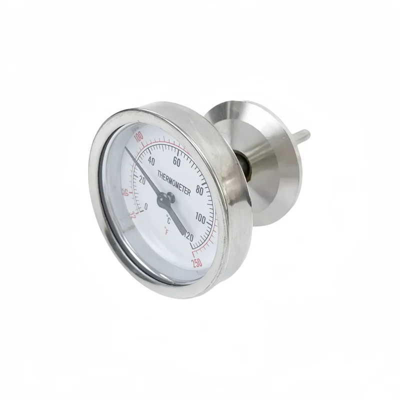 FlangeOD50.5mm Or OD64mm Tri-clamp Thermometer,Dual Scale Thermometer With Ferrule For Homebrew Distillation