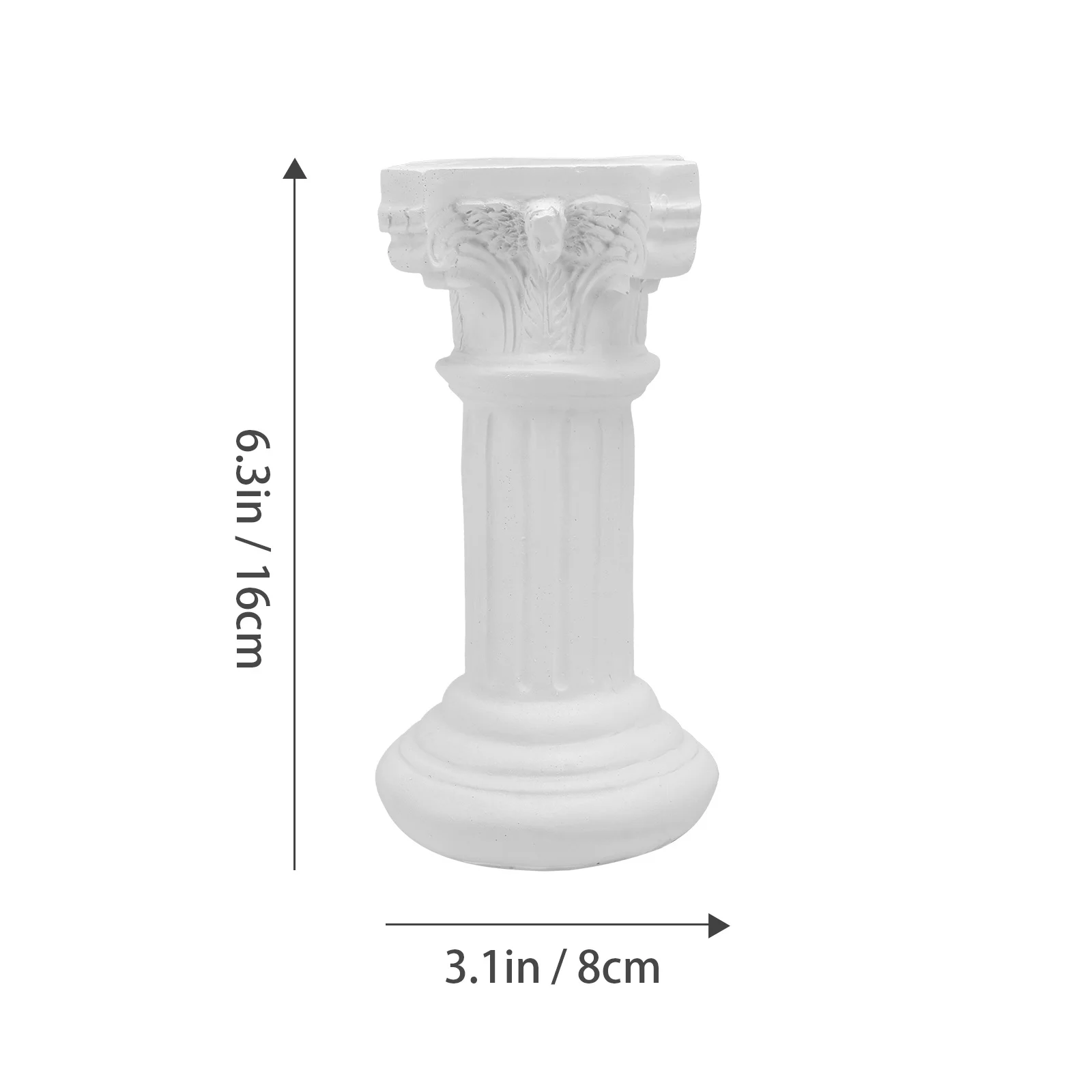 2Pcs Resin Angel Crafts European Classic Roman Column Decorative Crafts Garden Home Landscape Ornaments Roman Column Ornaments