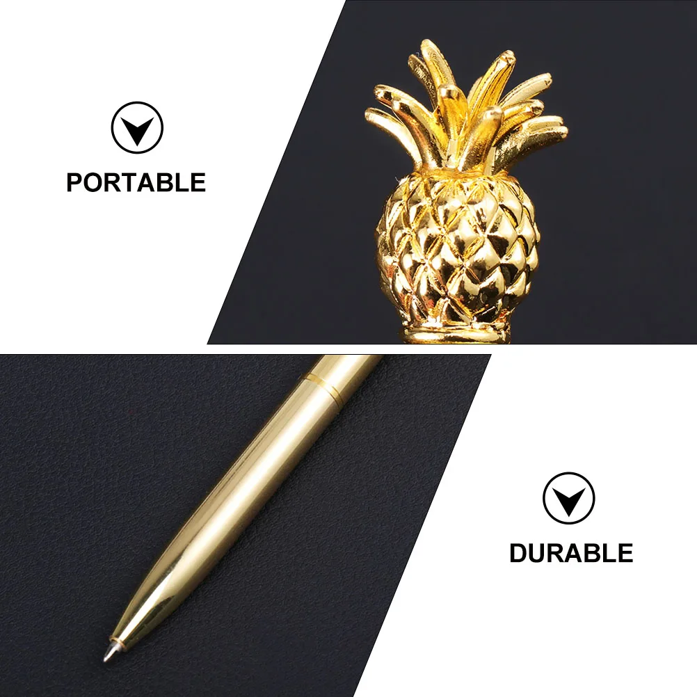 

2 Pcs Signing Pen Electroplating Gold Office The Gifts Name Alloy Signature Pens