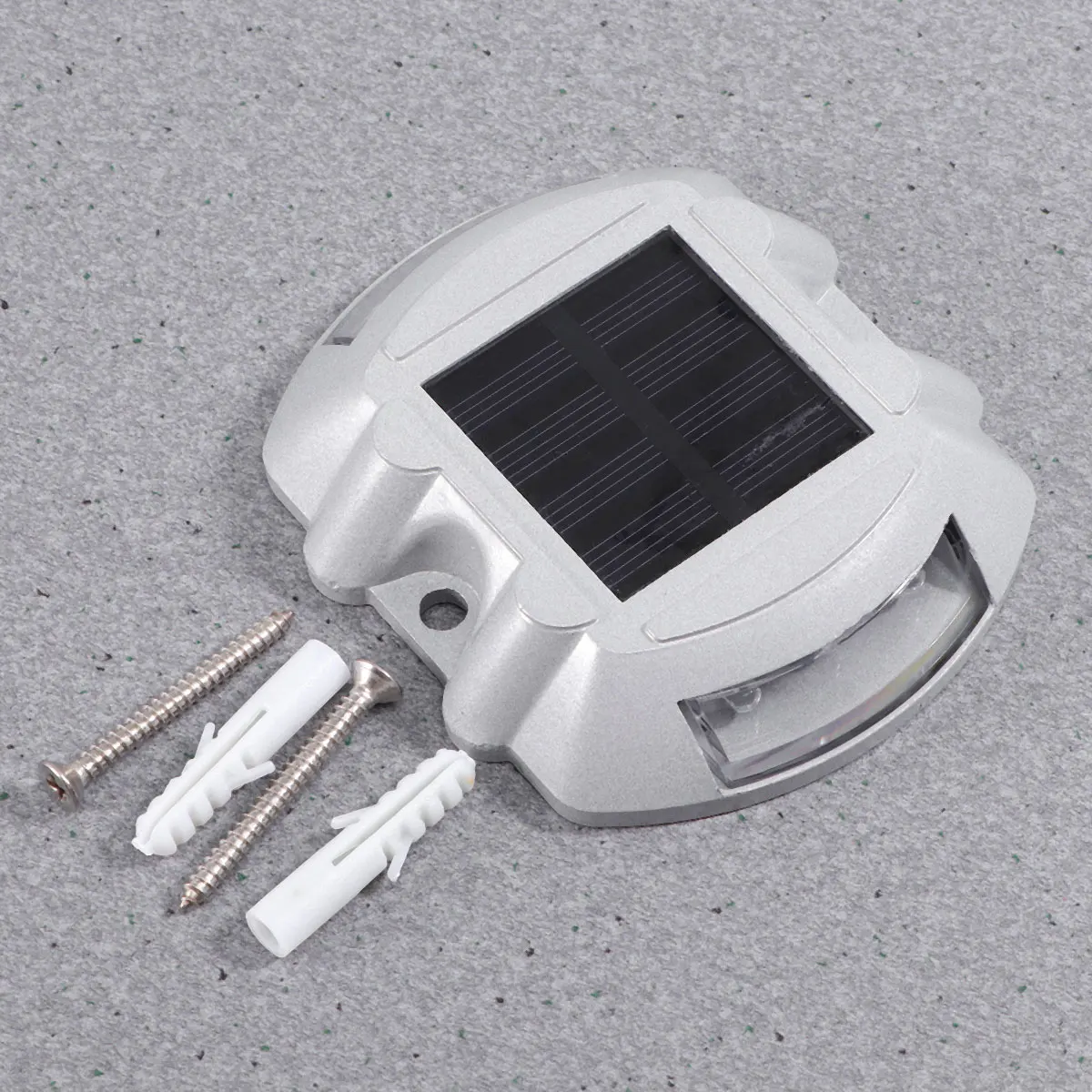 

Solar Road Stud Lights LED Outside Pathway Driveway Waterproof Cast Aluminum Durable IP68 Snow Rain Long Lifespan Solar