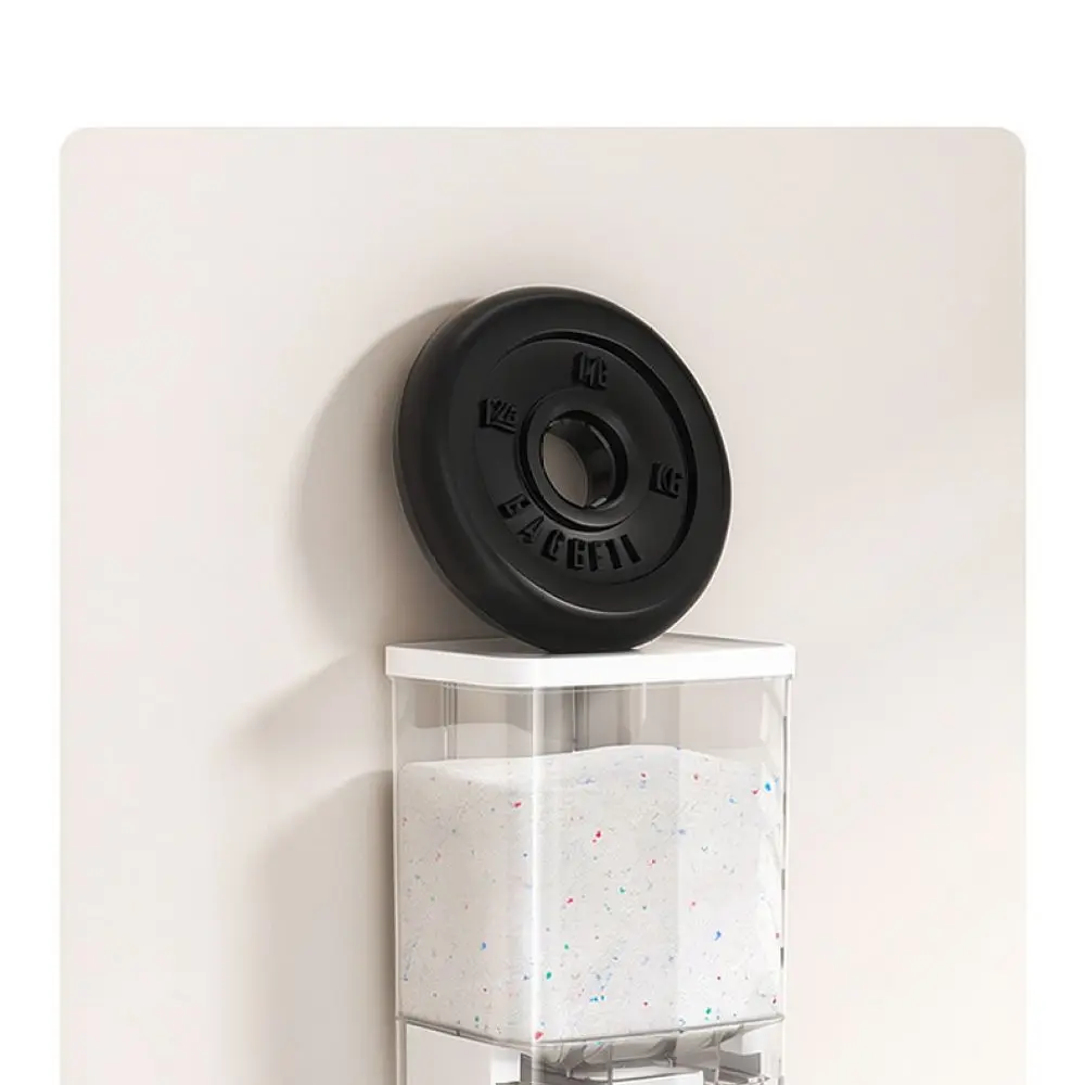 Laundry Powder Dispenser Wall Hanging Storage Container Clear Moisture Proof Box For Washing Beads Room Organizer