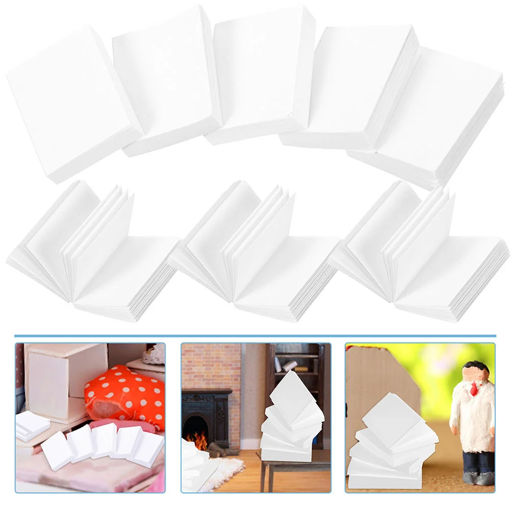 50 Pcs House Book Model Photo Prop Books Plaything for Party Decor Scenery Mini Paper Miniature Study Miniatures