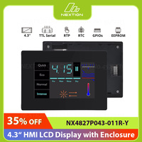NEXTION NX4827P043-011R-Y 4.3 Inch LCD-TFT HMI Resistive Touch Display Module Panel Intelligent Series Screen With Enclosure