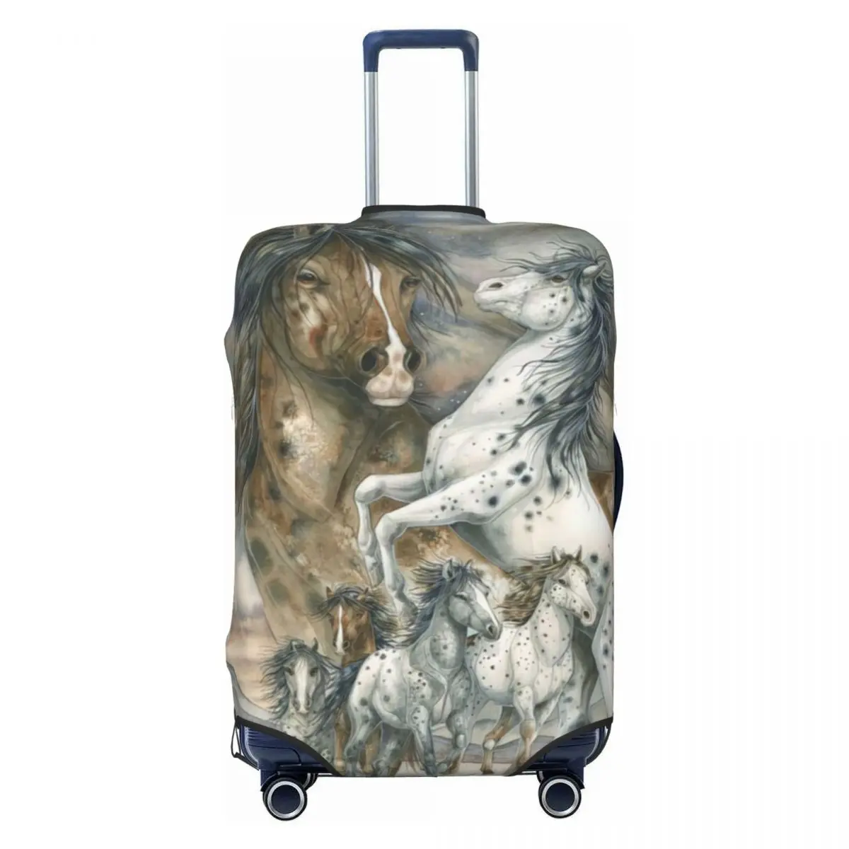 Horses Print Luggage Protective Dust Covers Elastic Waterproof 18-32inch Suitcase Cover Travel Accessories