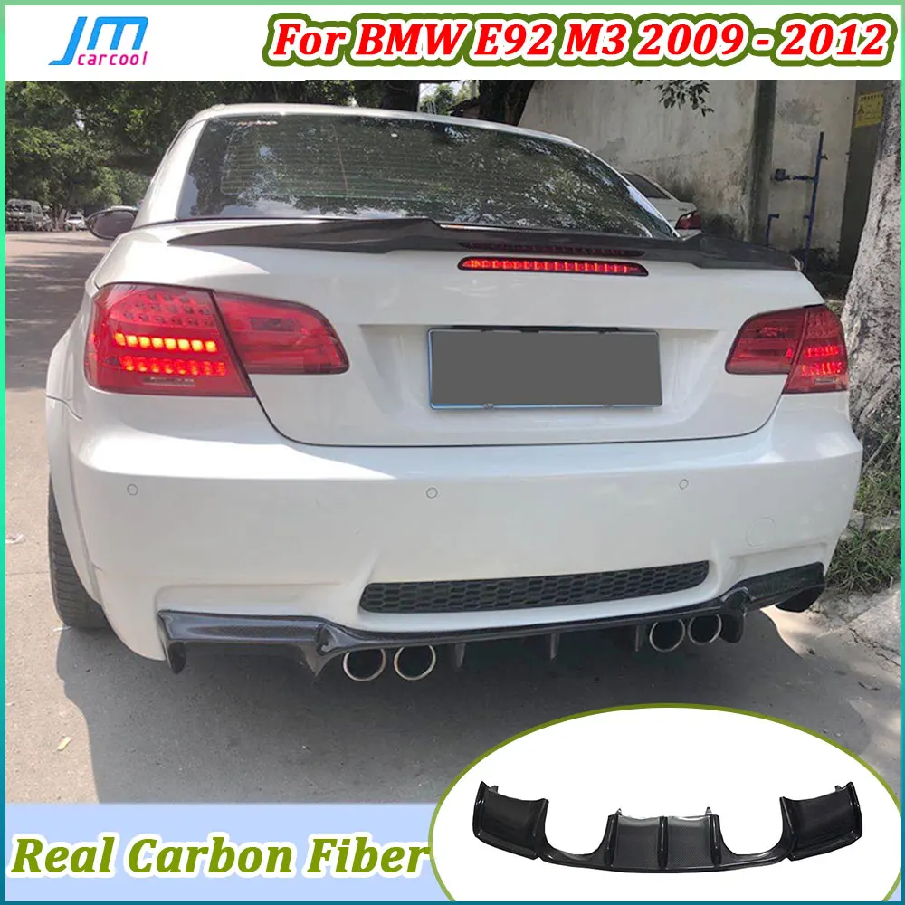 

3 series Carbon Fiber Rear Lip Diffuser Spoiler for BMW E92 M3 Coupe E93 M3 Cabriolet 2009 - 2012 Car Bumper Protector V Style
