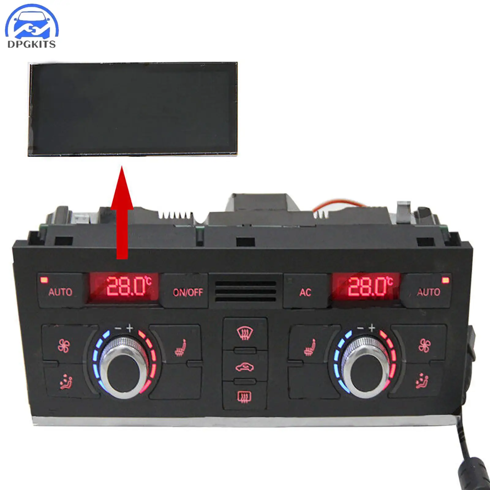 LCD Display Screen For Audi A6 4F Audi Q7 4L 2005-2012 Air Conditioning Panel Unit Display LCD Pixel Repair 100% Brand New