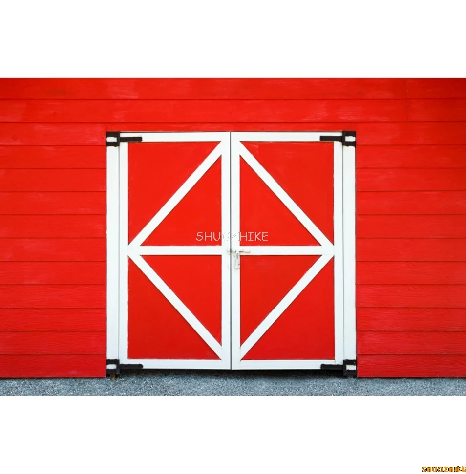 Красный, розовый, деревенский фон для двери сарая, западная деревня, фермерский дом, деревянная дверь, фон для фотосъемки на день рождения, фотостудия