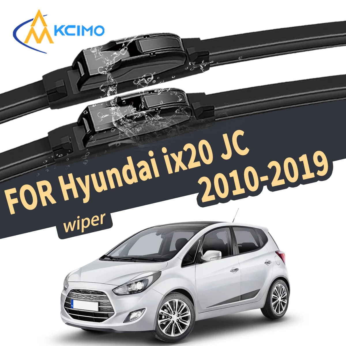 

Silent Wiper Blade For Hyundai ix20 JC 2010-2019 Natural Rubber Windshield Wiper Auto Replacement Parts High Quality Car