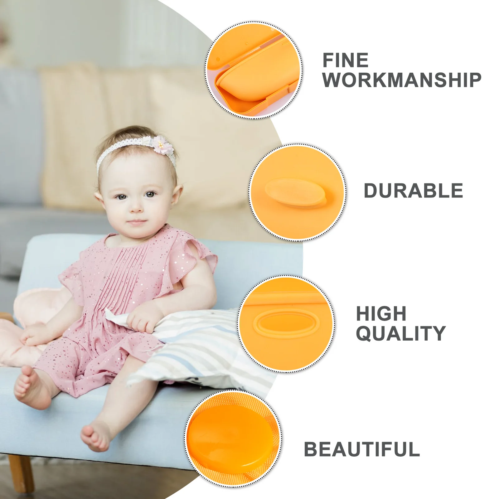 

Waterproof Soft Baby Bibs Cotton Blend Adjustable Feeding Apron Easy Clean Comfortable Wear No Tighten Bib