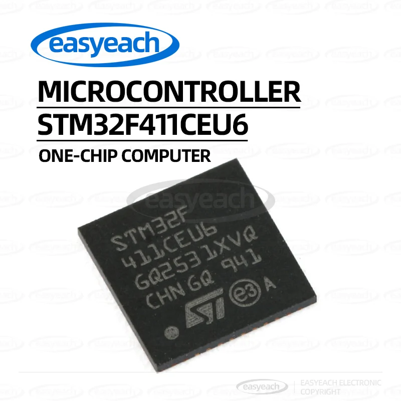 STM32F411CEU6 STMicroelectronics UFQFPN-48 وحدات التحكم الدقيقة المدمجة 32 بت-MCUs