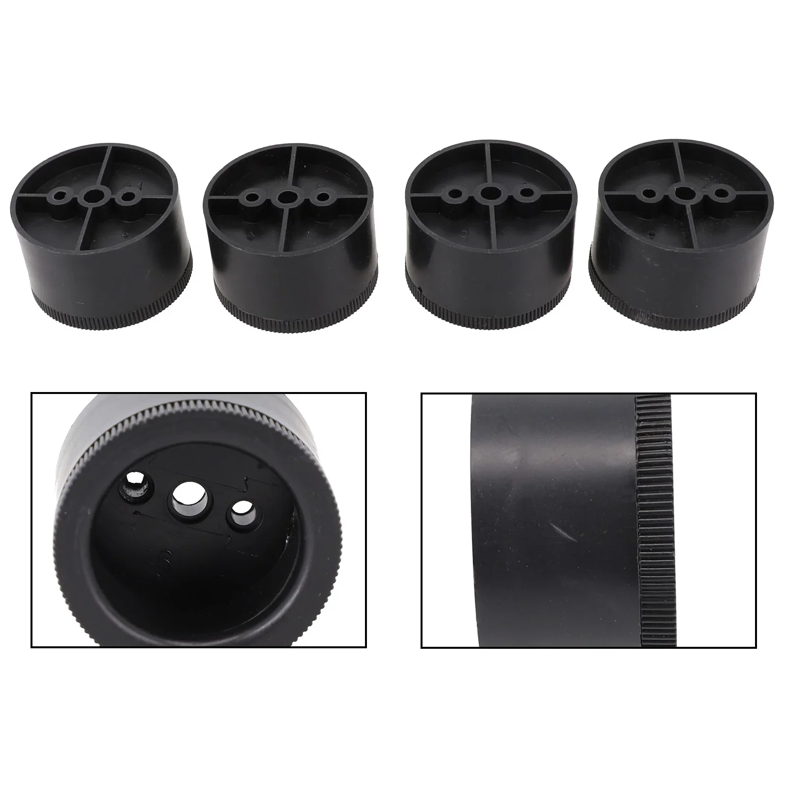 4PCS Furniture Leg Adjustable Plastic Chair Leg Floor Protectors Chair Table Cabinet Furniture Feet Round Sofa Feet Hardware