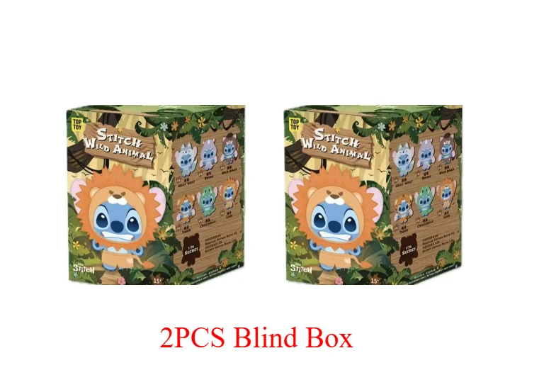 TOP TOY Stitch Wildlife Series Blind Box - Figurki kolekcjonerskie z serii Stitch Wildlife - Transformacja zwierząt z Lilo i Stitch od Disneya