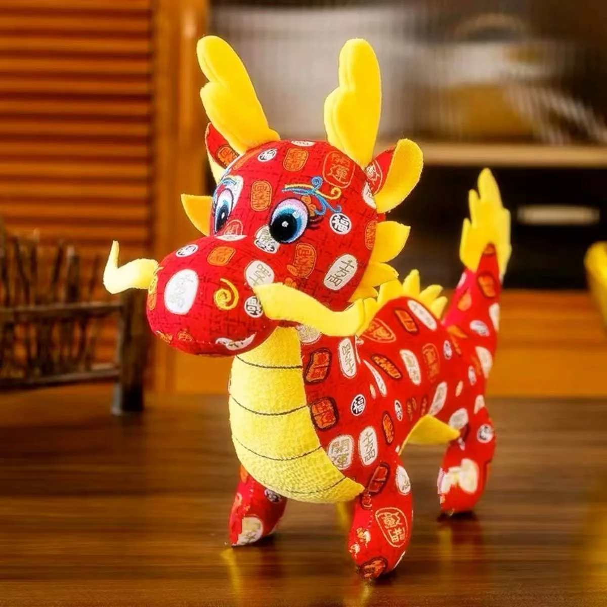 25pcs Wholesale Plush Toy Chinese dragon Doll Birthday Wedding Gift Animal Stuffed Gifts Grab achine Dolls