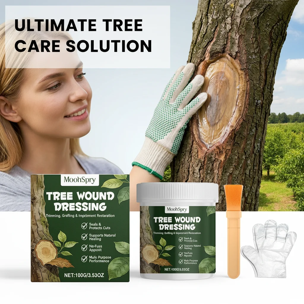 Natural Tree Wound Care Ointment Dressing Plant Grafting Repair Cream for Garden Bonsai Trees - Seals Protects Cuts Promotes Hea