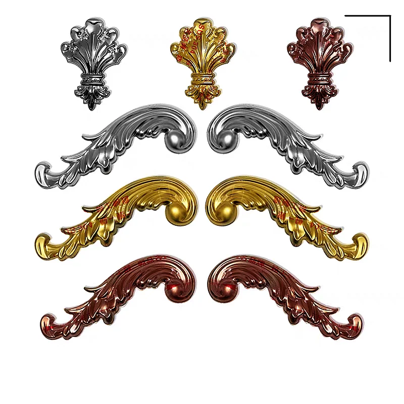 European Gate, Living Room, Stainless Steel Furniture Decals, hardware, Guardrail Door Decoration, Home Decoration Accessories