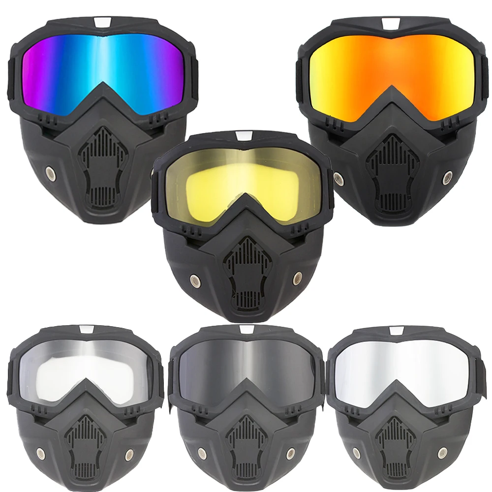 

Outdoor Sport Windproof Mask Goggle HD Motorcycle Glasses Snowboard Eyewear Riding Motocross Summer UV Protection Sunglasses