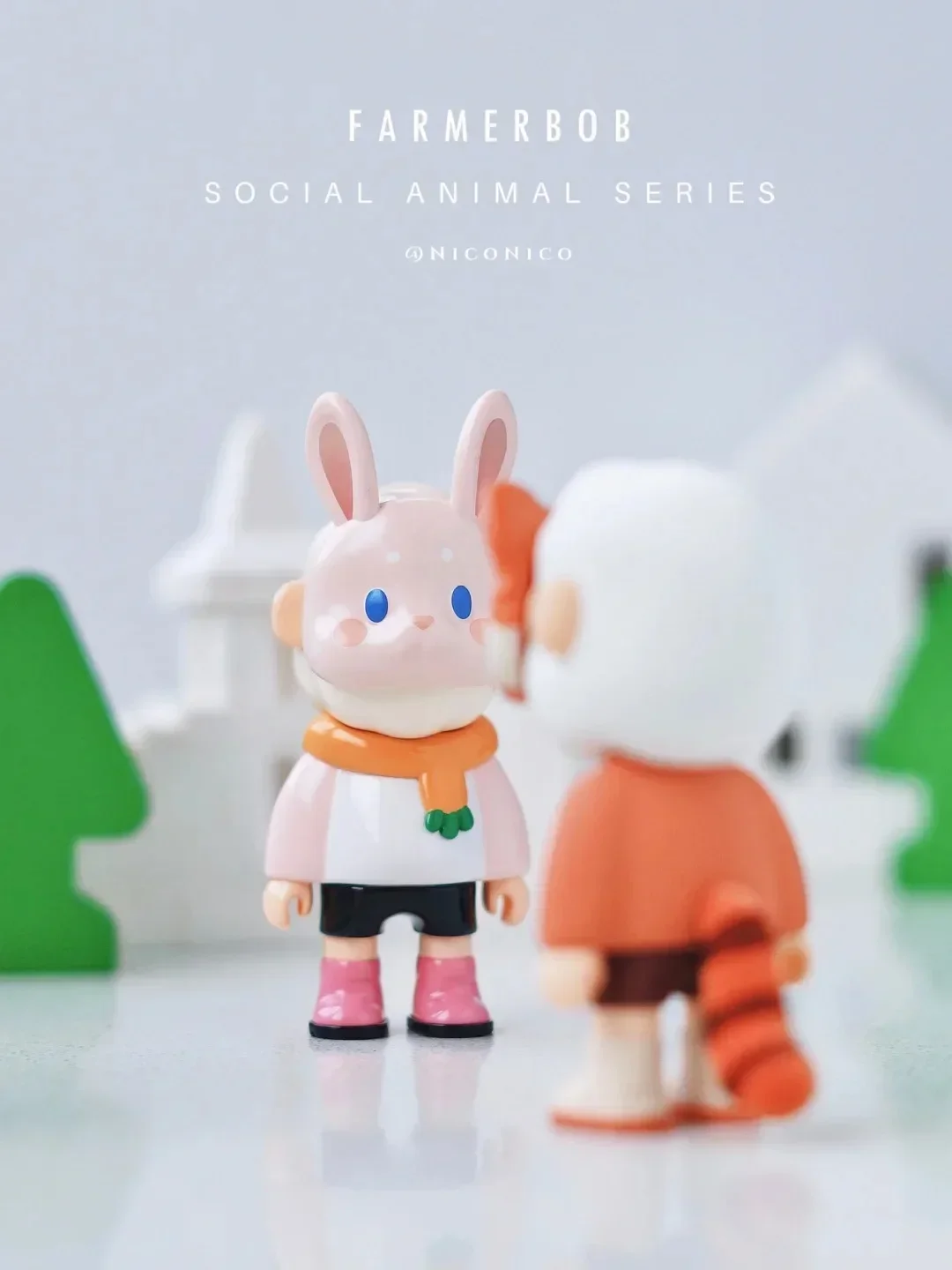 FARMER BOB Social Animal Series Blind Box The FARMER BOB Action Anime Figure Mystery Box Cute Animals Figurine Guess Bags Toys