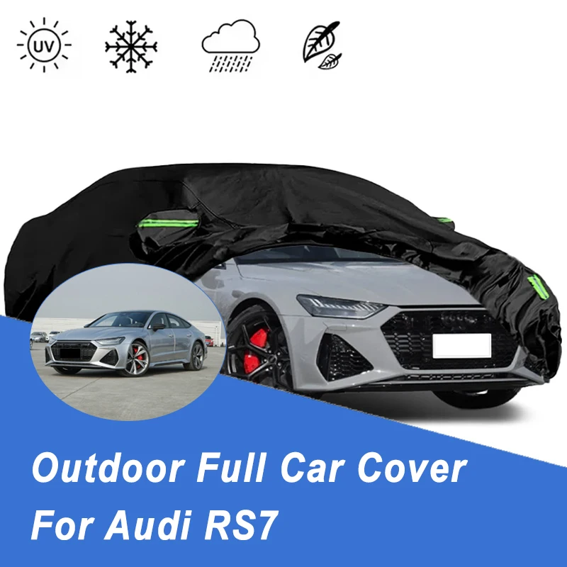 

For Audi RS7 All-Season Outdoor Car Cover - 210T Oxford Cloth, Snowproof Dustproof Waterproof Sunproof Auto Shield