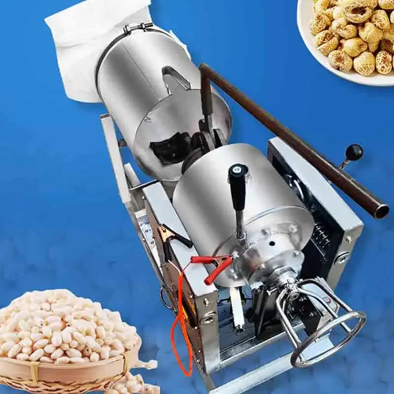 

Large UpgradePopcorn Machine Electric Pot Old Style Popcorn Machine Five Star, Double Fat Traditional Full-automatic Chinese Che