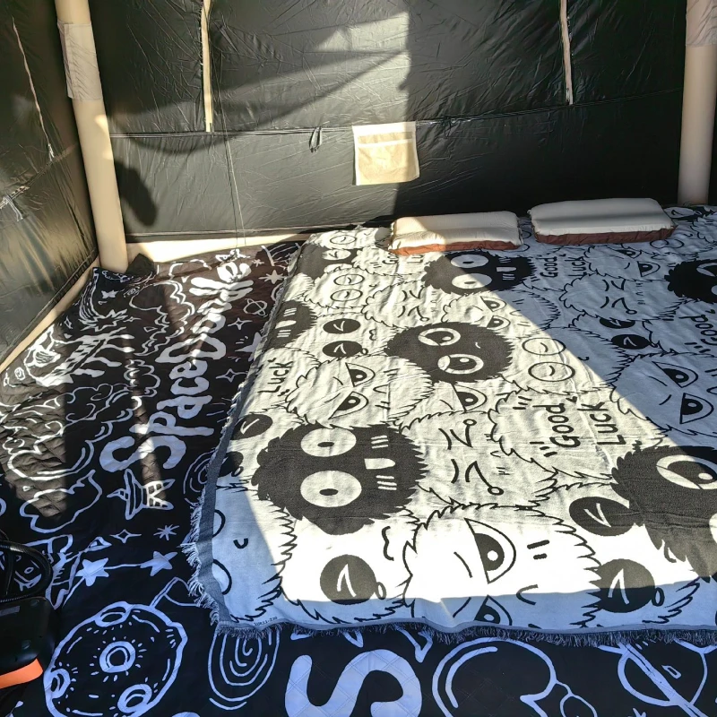 

Hot wheat outdoor thickened portable tent inner mat picnic mat non-slip bottom camping machine washable