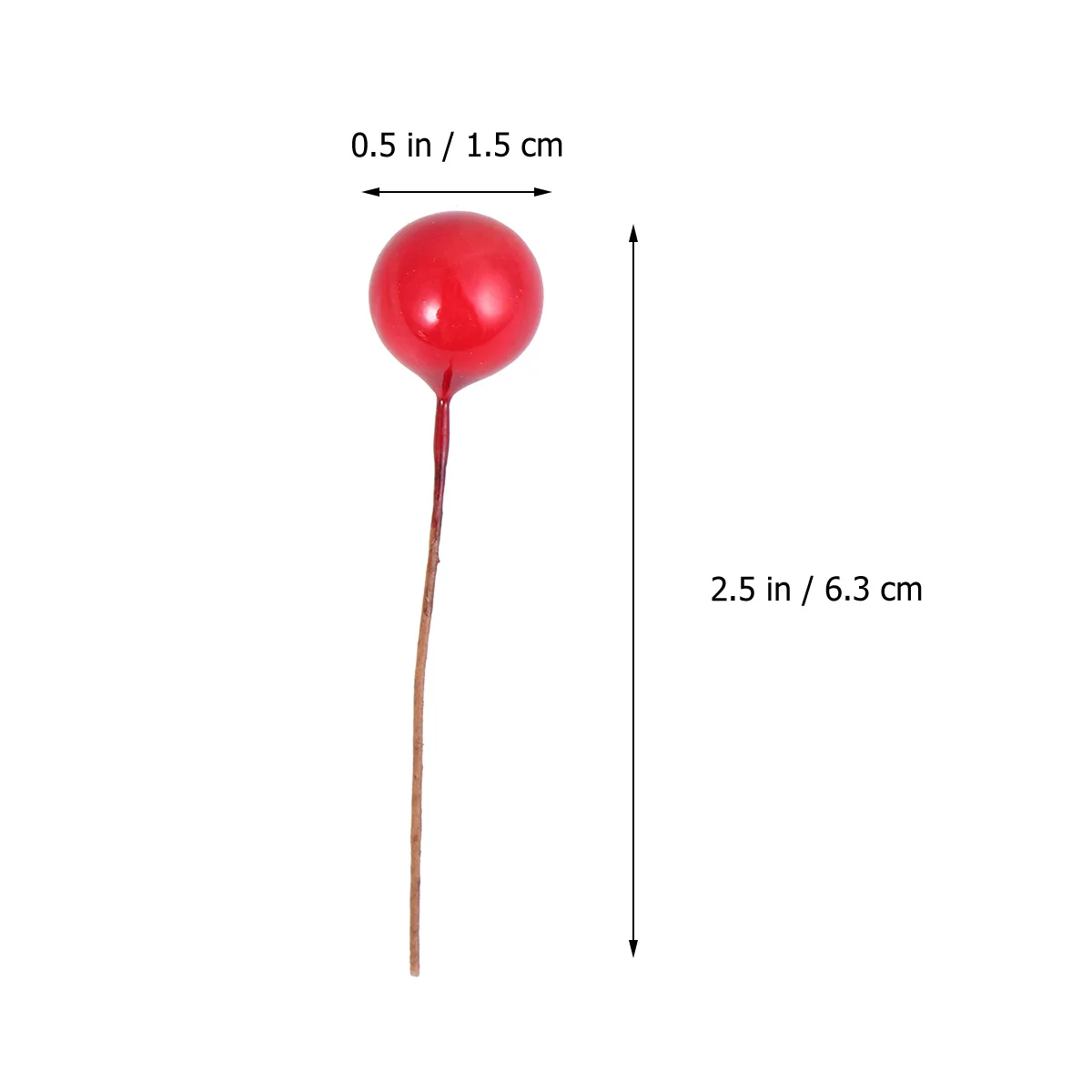 

100Pcs Artificial Berries Lifelike Red Berry Picks Flexible Bendable Christmas Holiday Wedding Home Decor DIY Garland Wreath