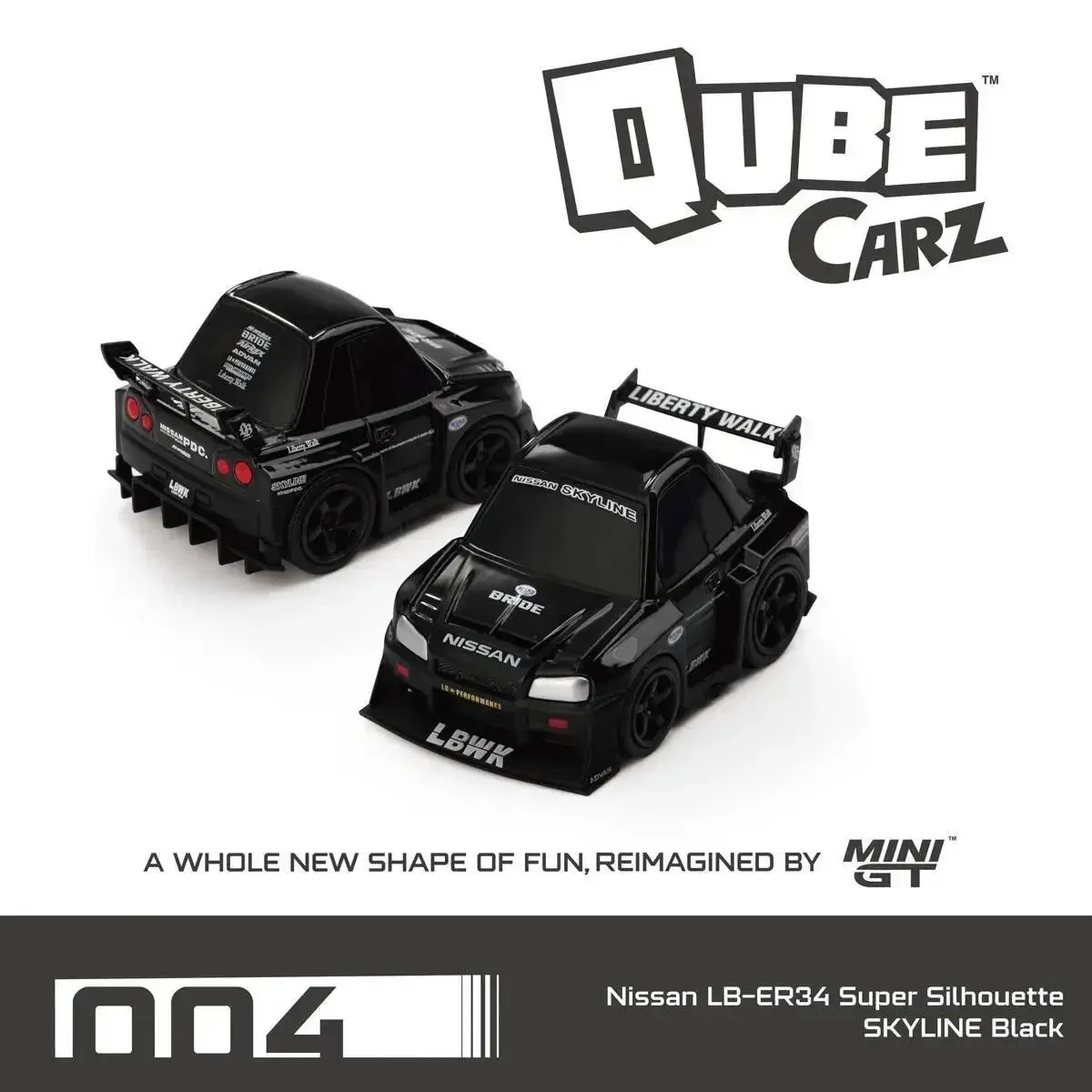 Pré-venda minigt não 1:64 qube carz nissan lbwk kenmeri s15 silvia er34 gtr r35 diecast modelo de carro coleção brinquedos