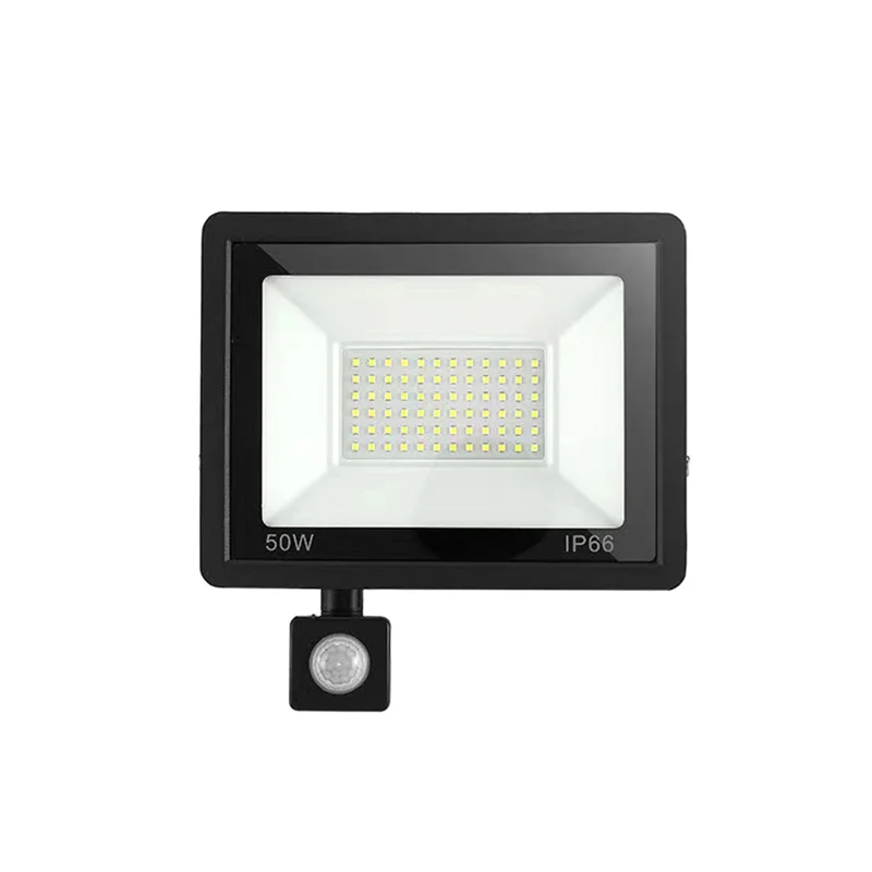 【Flash Sale】50W Security Lights Outdoor Motion Sensor PIR Flood Light For Garden, IP66 Waterproof, White, 6000K, Outdoor Lights