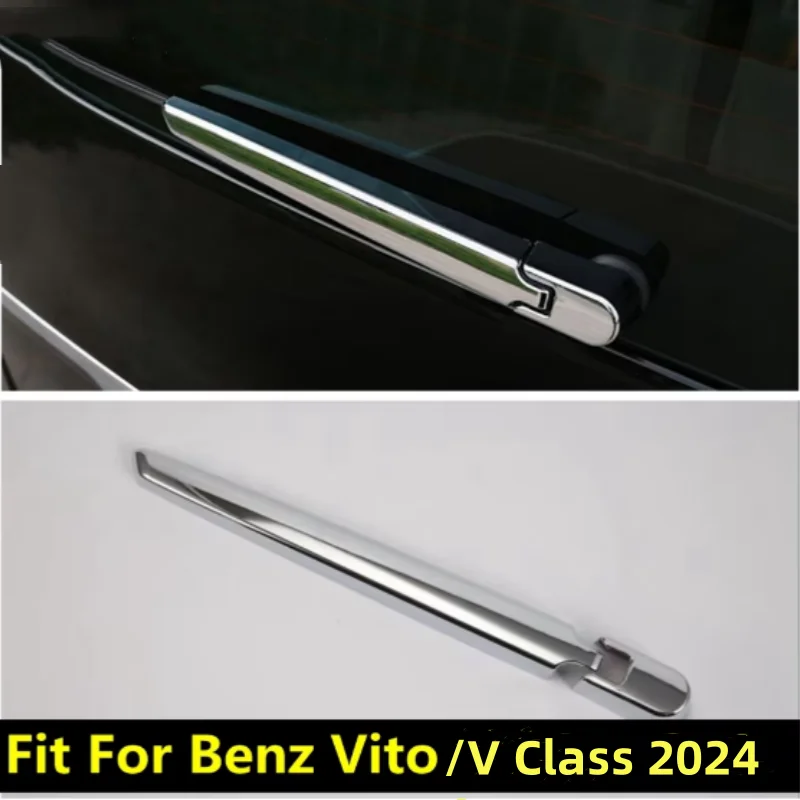 Rear Window Windscreen Wiper Protection Decoration Cover Kit Trim For Mercedes-Benz Vito /V clacc 2024 ABS Chrome Accessories