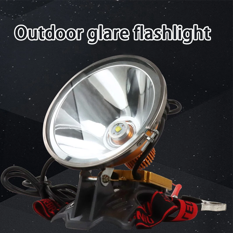 

Portable Outdoor Headlight Powerful P70 Focusable Hunting Lamp 12V Waterproof Fishing Light