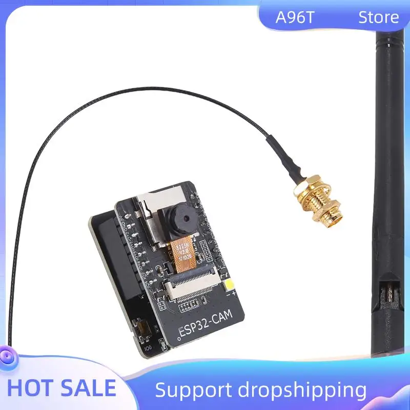 

Комплект модуля Wi-Fi Bluetooth A96T ESP32, последовательный порт для Wi-Fi, веб-камера, макетная плата ESP32-CAM с модулем антенны, простота в использовании