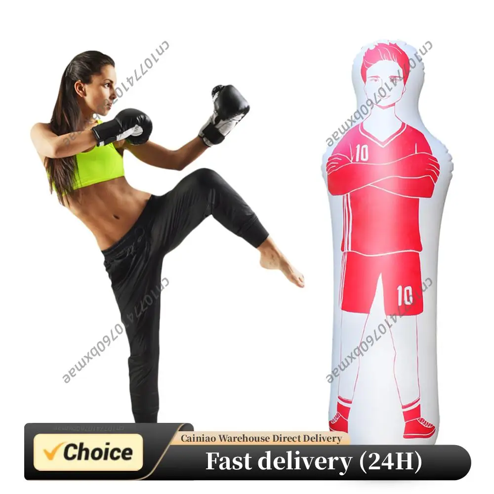 

Inflatable Punching Bag Inflatable Soccer Dummy Goalkeeper Soccer Dummy Defender Training Mannequin for Children Adults