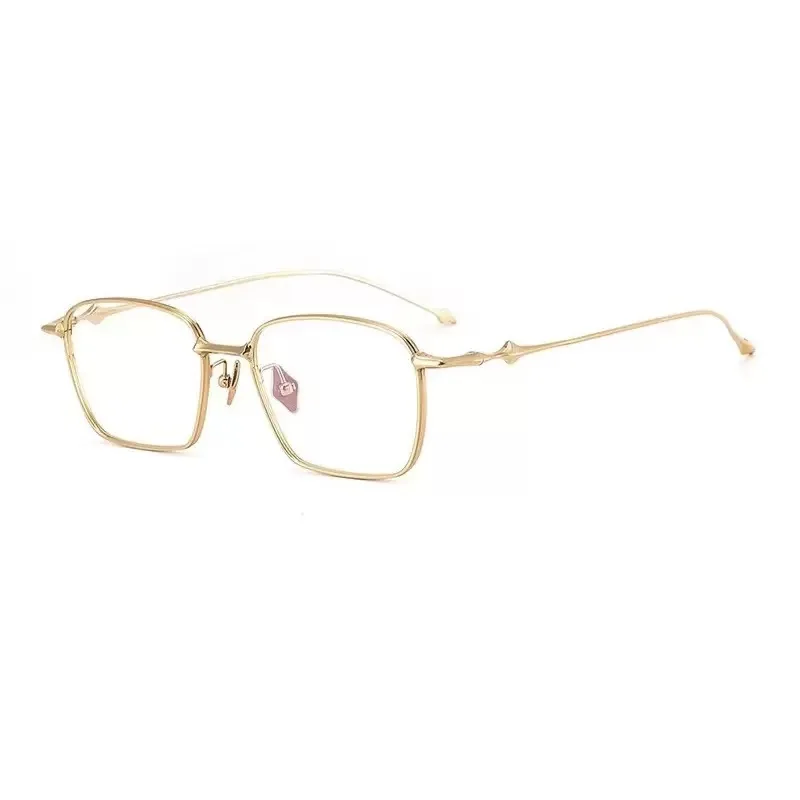 

8G Japanese ultra-light pure titanium retro anti-blue light men's and women's tide myopia business square glasses frame