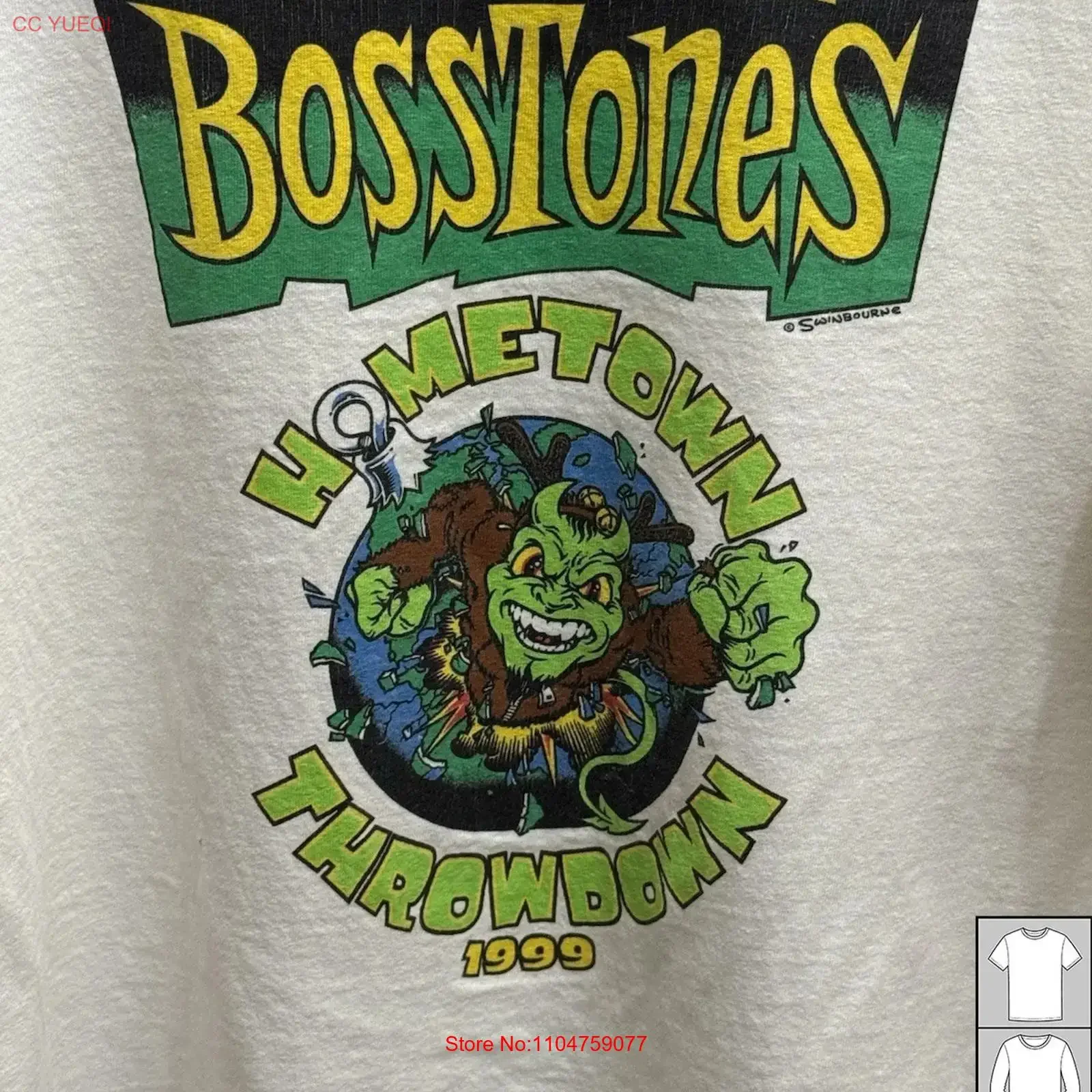 T-shirt en coton S 5XL des Mighty Bosstones Hometown Throwdown, JJ595, vêtements de créateur vintage lavés, streetwear graphique à la mode